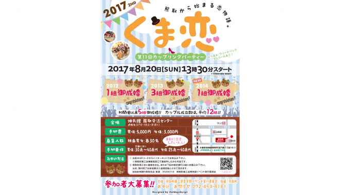 1サムネイル【開催予告】くま恋~第11回カップリングパーティー~